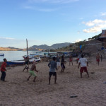 Locals enjoying a game of volleyball!